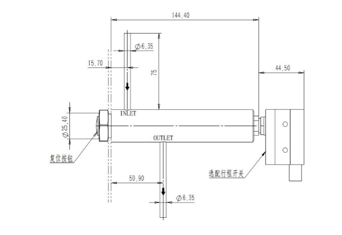 溫度關(guān)斷閥TSV-01(安裝尺寸) 溫度關(guān)斷閥TSV-01(安裝尺寸)